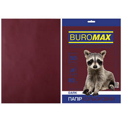 Папір Buromax А4, 80g, DARK brown, 50sh BM.2721450-25 smart