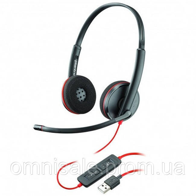 Наушники проводные Plantronics Blackwire C3220 USB-A (209745-201) OE, код: 8058225 - фото 3 - id-p2125590898