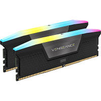 Модуль памяти для компьютера DDR5 64GB 2x32GB 6400 MHz XMP 3.0 Vengeance RGB Black Corsair CMH64GX5M2B6400C32