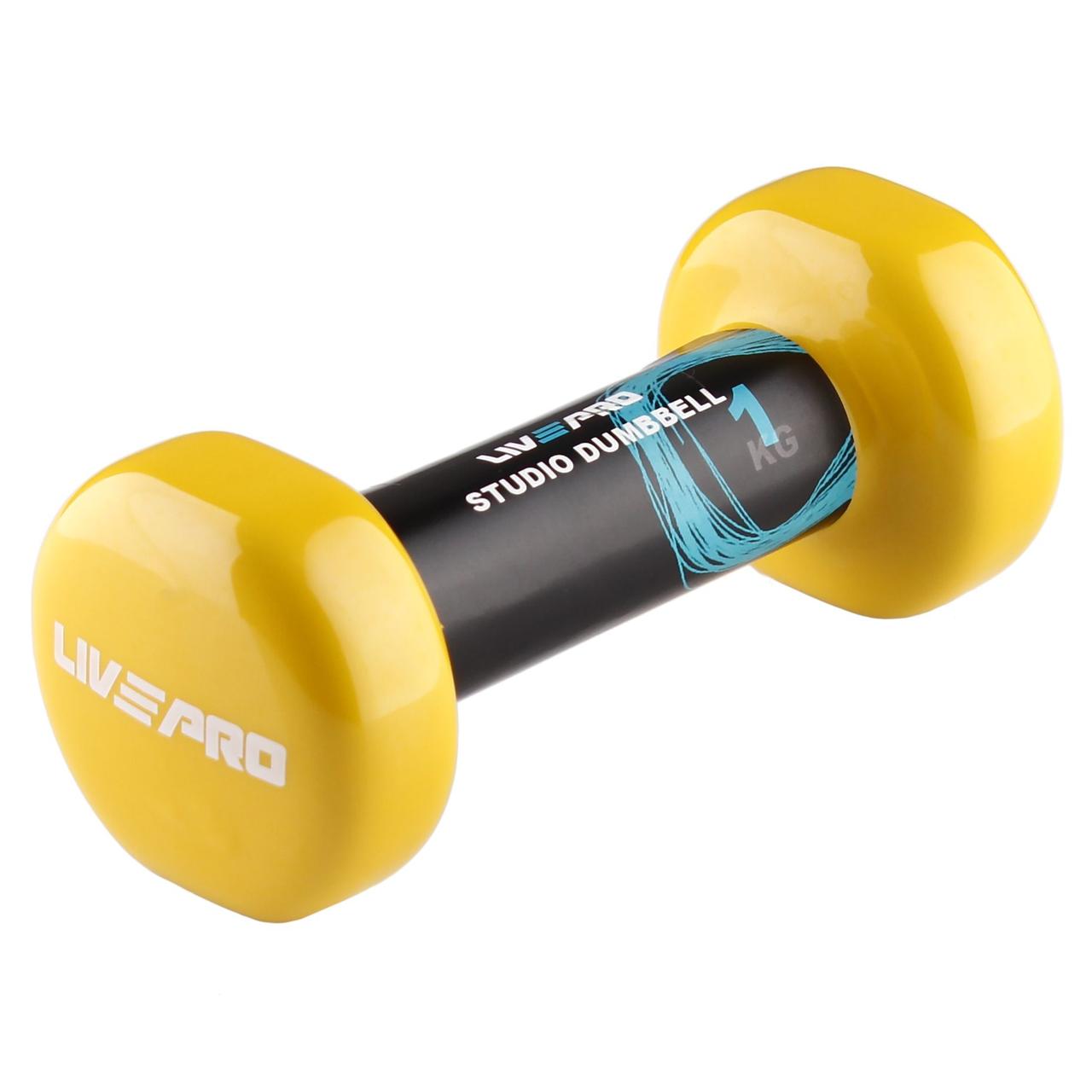 Гантель вінілова 1шт LivePro STUDIO DUMBBELL (LP8076-1)