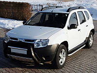 Боковые пороги Dacia Duster 2008-2018 BlackLine (2 шт, алюминий) Erkul