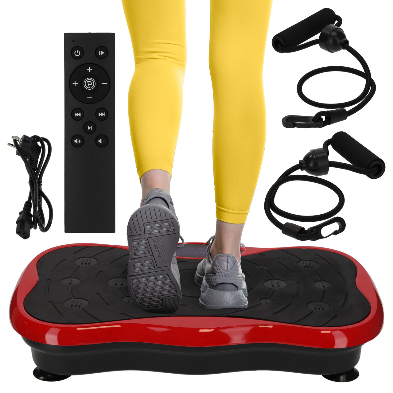 Віброплатформа для тренувань 4FIZJO Ultra+ з пультом і еспандерами 4FJ0593 Poland