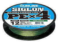 Шнур Sunline Siglon PE x4 150m темно-зеленый #1.0/0.171 16lb/7.7kg