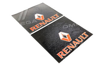 Бризковик 500х600х4 з написом RENAULT (кольоровий) (комплект із 2 штук) (TEMPEST) TP 95.47.56