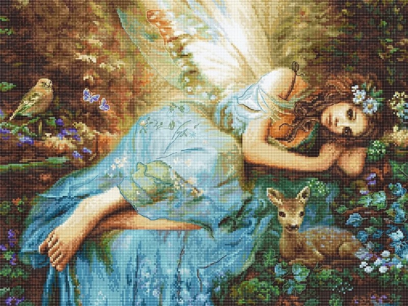 LETI 960 Весняна Фея. Letistitch. Набір для вишивки хрестиком, фото 1