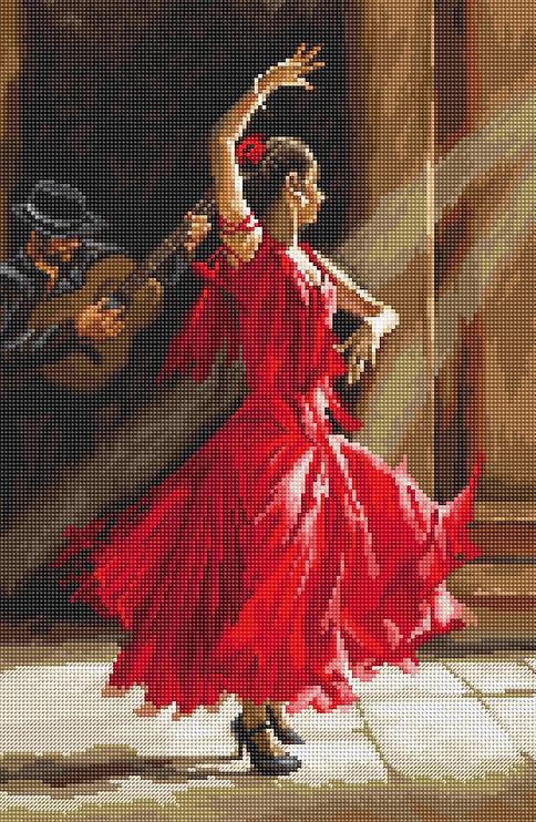 L8023 Flamenco. Letistitch Набір для вишивки нитками, фото 1