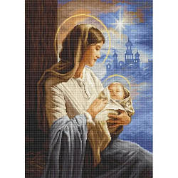 B617 Діва Марія з Немовлям. Luca-S. Набір для вишивки хрестиком
