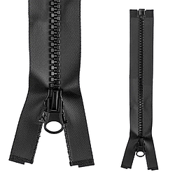 Блискавка тракторна №5 довжина 80см колір чорний #580