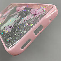 Чохол для Motorola E30 чохол з метеликами із захистом камери на телефон моторола мото е30 рожевий a0i, фото 4