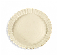 Тарелка бумажная для пиццы круглая 200 мм белая 100 шт