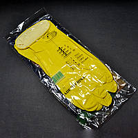 Перчатки резиновые жёлтые размер XL
