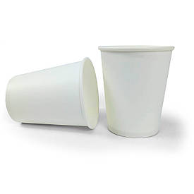Білі склянки для чаю і кави 250мл білий (FC) 50 штук