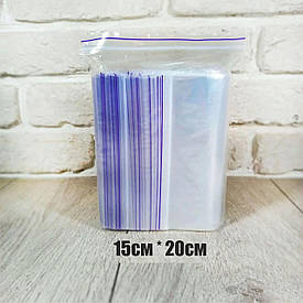 Пакет с замком Zip-lock 15х20(100шт) (1 пач)