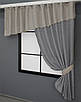 Кухонний комплект (270х170см.) шторка з ламбрекеном. Колір сірий. Код 097к 52-0760, фото 2