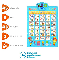 Плакат Букварик навчальний інтерактивний 7031 UA