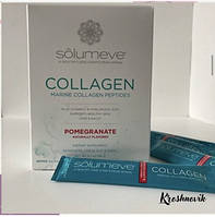 Solumeve, пептиди колагену, вітамін С та гіалуронова кислота, гранатовий смак, Collagen,30 пакетиків по 5,37 г