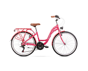 Велосипед підлітковий ROMET 20 Panda 1.0 рожевий 13S, 135-150 см