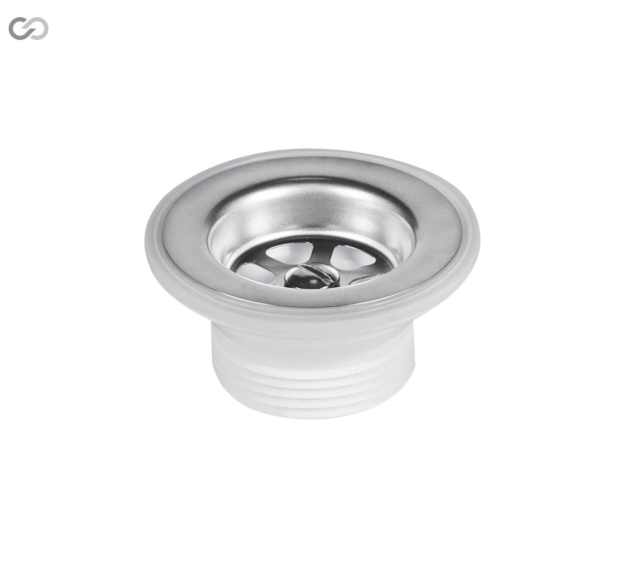 Випуск сифону SoloPlast У0200.2100 Ø65, сітка - нержавіюча сталь, фото 1