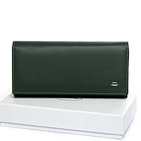 Женский кошелек кожаный Classic DR. BOND W501 зеленый