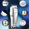Бездротова машинка для стрижки USB, VGR V-071 / Професійний тример-машинка для стрижки та гоління, фото 6