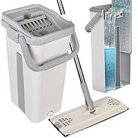 Швабра с отжимом и ведром на 10л, Cleaning Mop / Складная телескопическая швабра для мытья полов