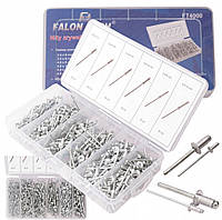 Заклёпки , набор заклёпок 400шт.(d=2.4;3.2;4;4.8mm)Falon Tech