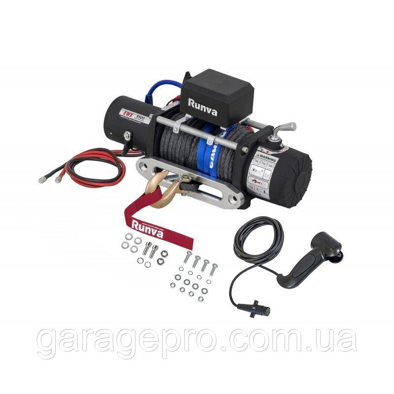 Лебідка автомобільна 12V Runva EWX 9500lbs (Синтетичний трос)