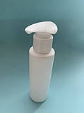 Пляшечка біла з дозатором, 100 мл ( Флакон косметичний із дозатором), фото 3