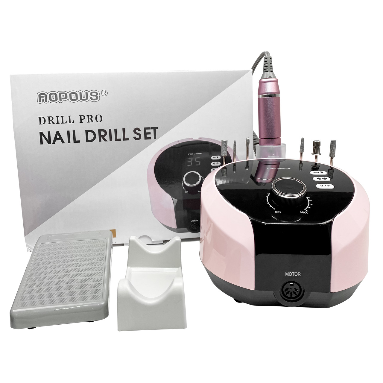 Фрезер для манікюру Nail Drill ZS 619 65 Вт 45000, хороший потужний фрезер апарат машинка для манікюру
