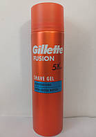 Гель для гоління чоловічий Gillette Fusion moustirizing (Жилетт Сирієз ) 200 мл.