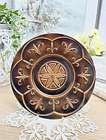 Коллекционная настенная медная тарелка, настенный декор, медь, Германия, винтаж