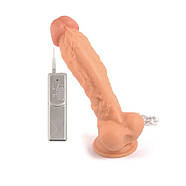 Вібратор на присоску Mr. Rude Buzzer Flesh 10.0, фото 4