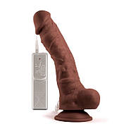 Вібратор на присоску Mr. Rude Buzzer Brown 10.0, фото 3