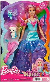 Лялька Барбі Малібу Дотик магії Barbie Malibu A Touch of Magic Doll HLC32 оригінал