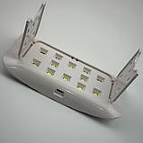 Біла професійна лампа UV/LED Sun PLUS (на USB) сенсорна для манікюру та педикюру, 48 Вт., фото 2