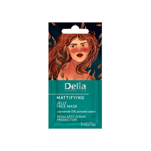 Маска для обличчя матуюча желейна Delia, 8 мл