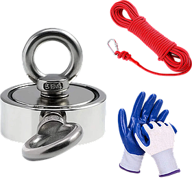 Рідкоземельний магніт 140 кг Kraft&Dele KD10415 потужний неодимовий магніт