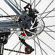 Велосипед спортивний, 26 дюймів, на зріст 155-175 см, Сірий, рама 17 дюймів, 21 швидкість, LP-26066, фото 3