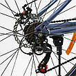 Велосипед спортивний підлітковий, 26 дюймів, Блакитний, на зріст 135-160 см, рама 13 дюймів, 21 швидкість, EN-26756, фото 3