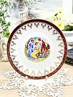 Настінна порцелянова тарілка з трьома німфами, Fine Bogemian Porcelain, Carlsbat, Чехословаччина