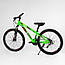 Велосипед спортивний колеса 26 дюймів, для дитини зростом 135-155 см, Салатовий, рама 13 дюймів, 21 швидкість, GL-26639, фото 2