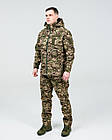 Костюм тактичний камуфляжний Хижак софтшелл, чоловічий утеплений костюм куртка і штани, фото 2