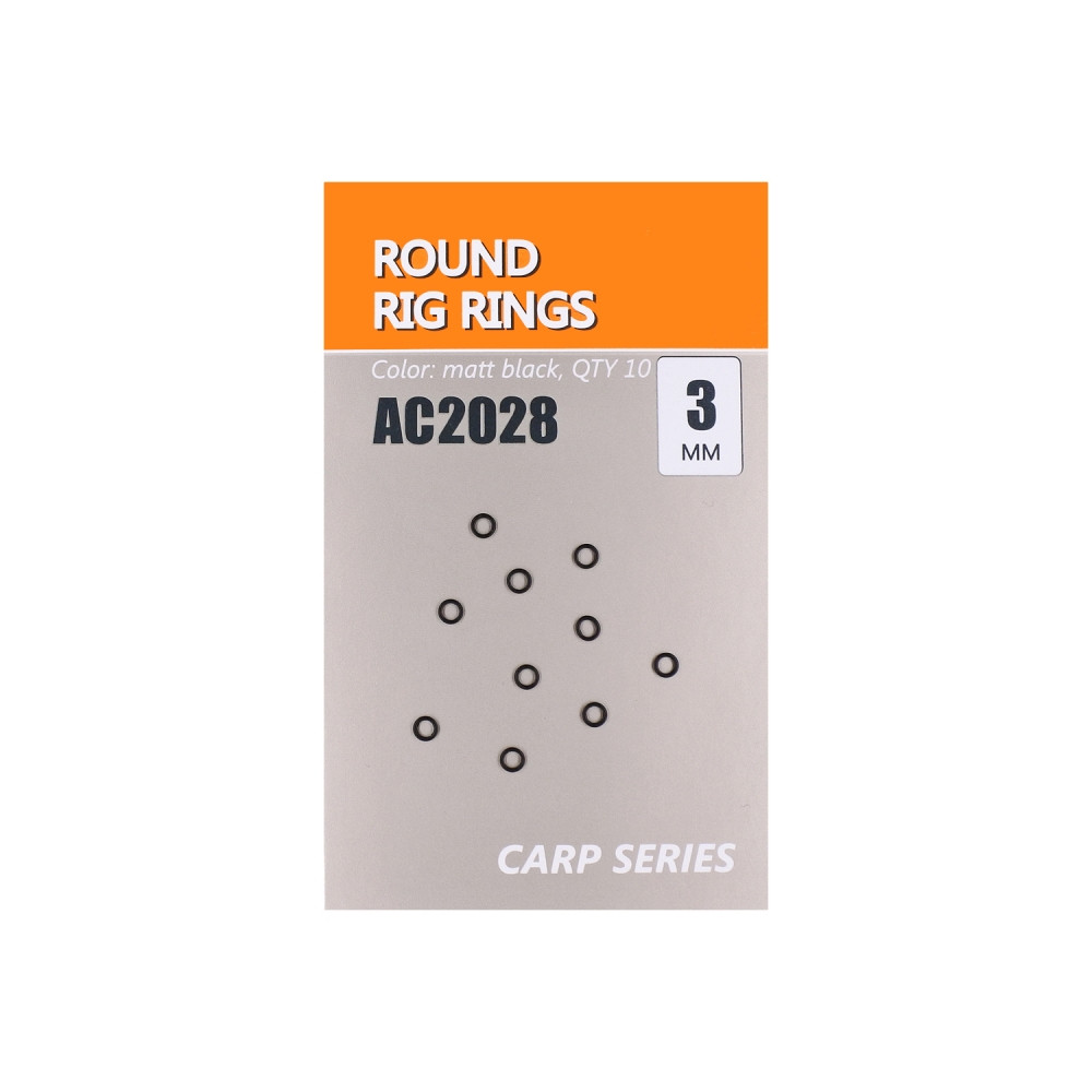 Кільце ORANGE ROUND RIG RINGS діаметр 3 мм, в уп. 10 шт. (3KB1704)