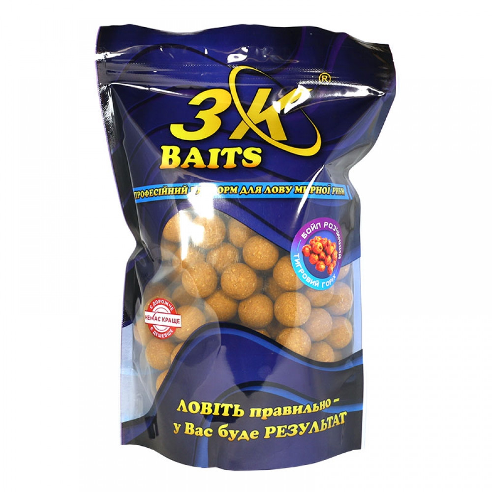 Бойл 3KBaits розчинний пиляльний Тигровий горіх 20 мм 800 г (3KB1743)