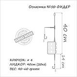 Оснастка коропова ORANGE #50 2 in 1 Cage Feeder Leadcore, для бойла, 60 г, в уп. 1 шт. (3KB1792), фото 4