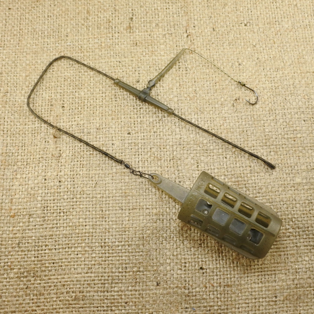 Оснастка коропова ORANGE #28 Distance Cage Feeder Leadcore, 40 г, у пап. 1 шт. (3KB1808)