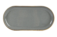 Блюдо Dark Grey Porland овальное фарфоровое 320мм 118132/DG