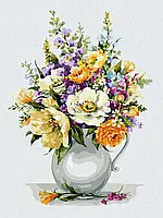 Картина по номерам "Волшебный букет цветов" KHO 3124 30*40 см