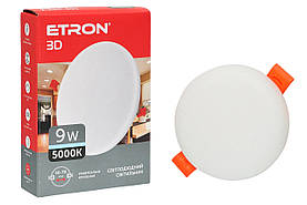 Світлодіодний світильник стельовий ETRON Decor 1-EDP-601 9W 5000К ІР20 круг