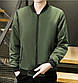 Куртка вітровка чоловіча для підлітка Бомбер хакі, фото 3